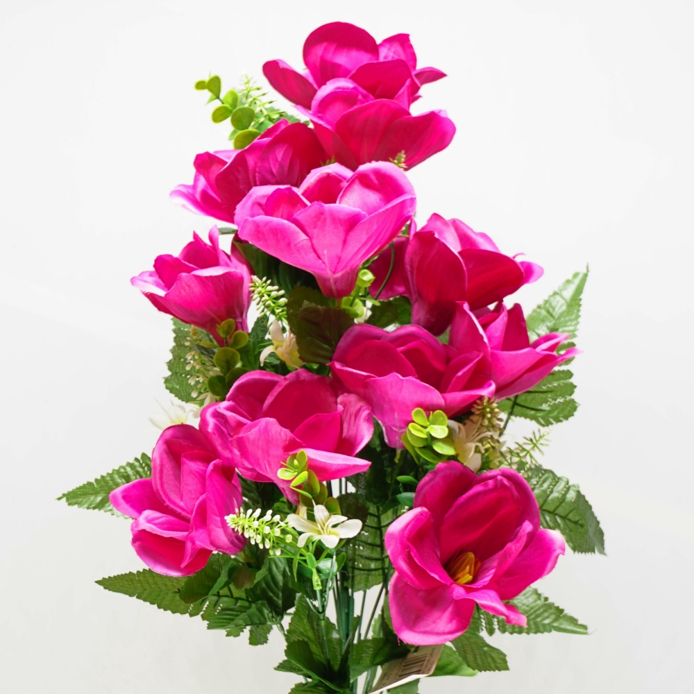 Mazzo frontale di magnolie color beauty