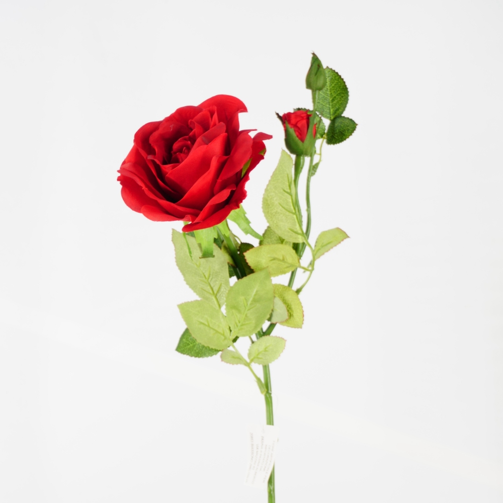 Ramo Fiore Artificiale Rosa Cubana Rosso