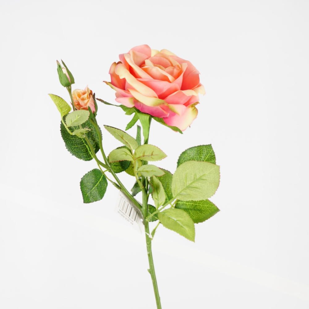 Ramo Fiore Artificiale Rosa Cubana Salmone