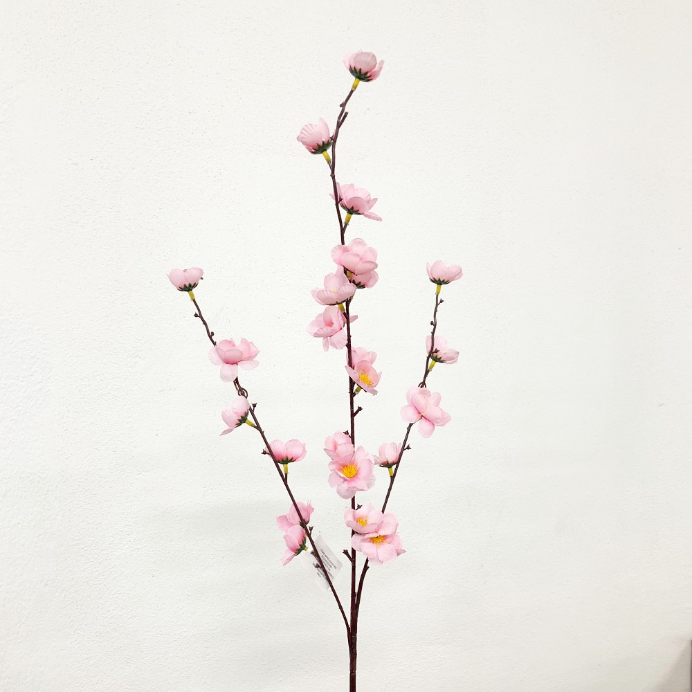 Ramo Fiore Artificiale Fior di Pesco Rosa